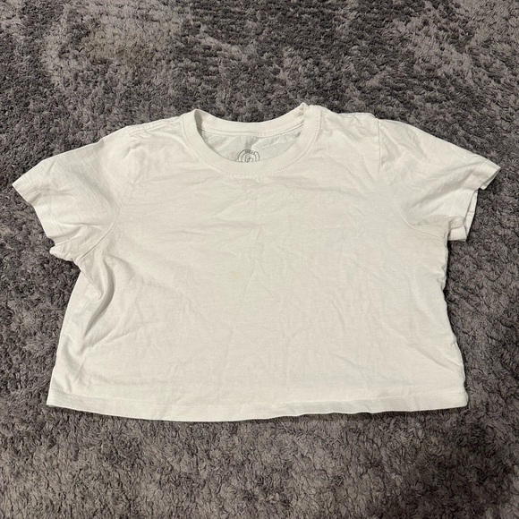 Urban Outfitters Tops - Urban outfitters white cropped tee